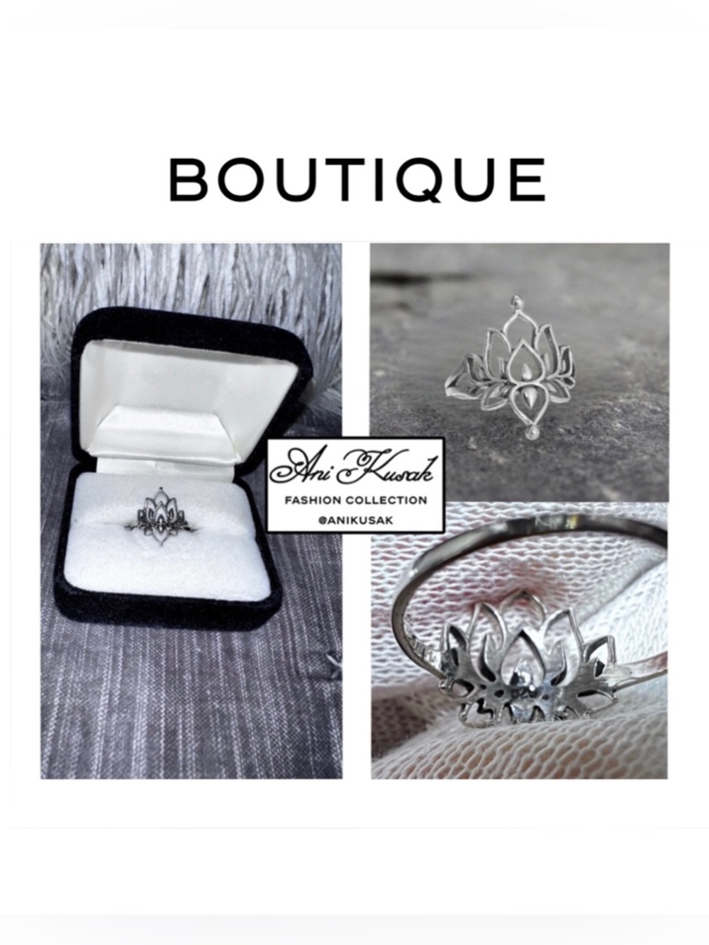925 Sterling Silver Lotus Ring Size 6.5 (Open To Reasonable Offers)